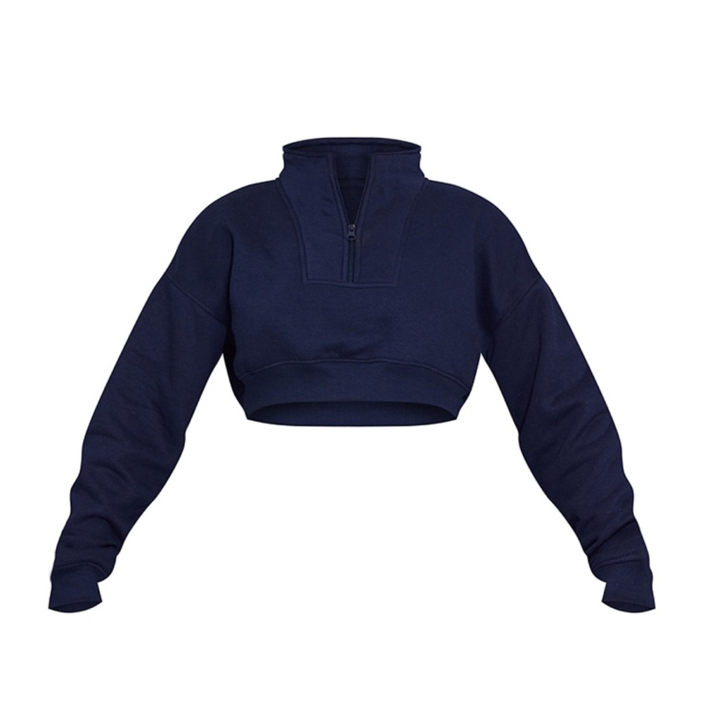 Pretty little thing cropped hoodie - large -